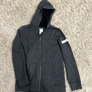 Old Navy. Gray boys zip up hoodie sweatshirt. New never worn size XL 14-16.
